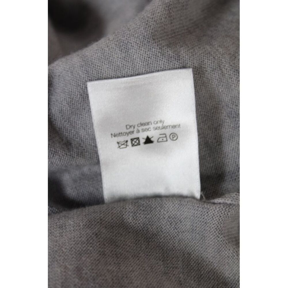 Veronica Beard Women Basic Merino Wool Crew Neck Longsleeve T-Shirt Gray Size S - Picture 5 of 6